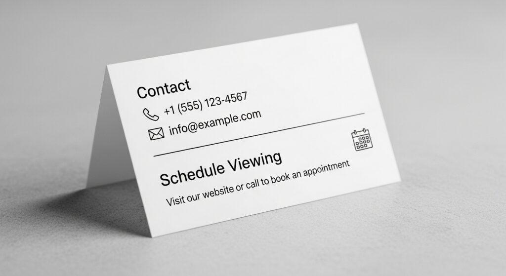 Contact / Schedule Viewing