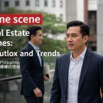 Manila skyline with cranes and a logistics park illustrating growth in Philippine real estate.