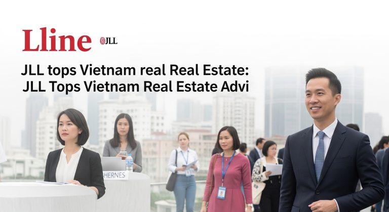 Infographic of JLL's leadership in Vietnam real estate advisory and implications for Philippine investors.